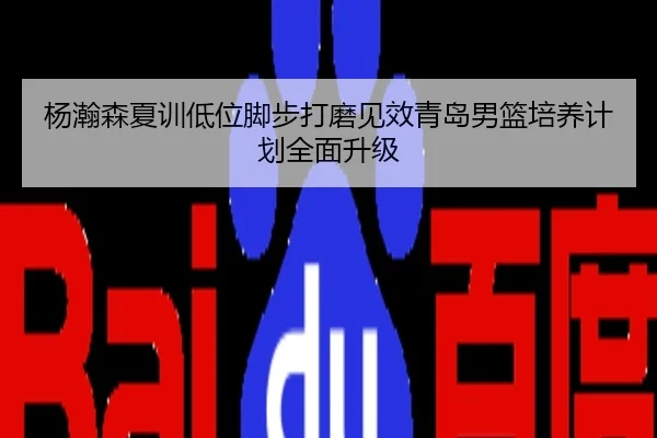 杨瀚森夏训低位脚步打磨见效青岛男篮培养计划全面升级